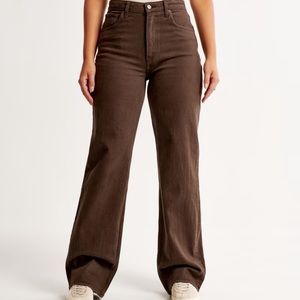 Abercrombie 90’s high rise relaxed jean / curve love long